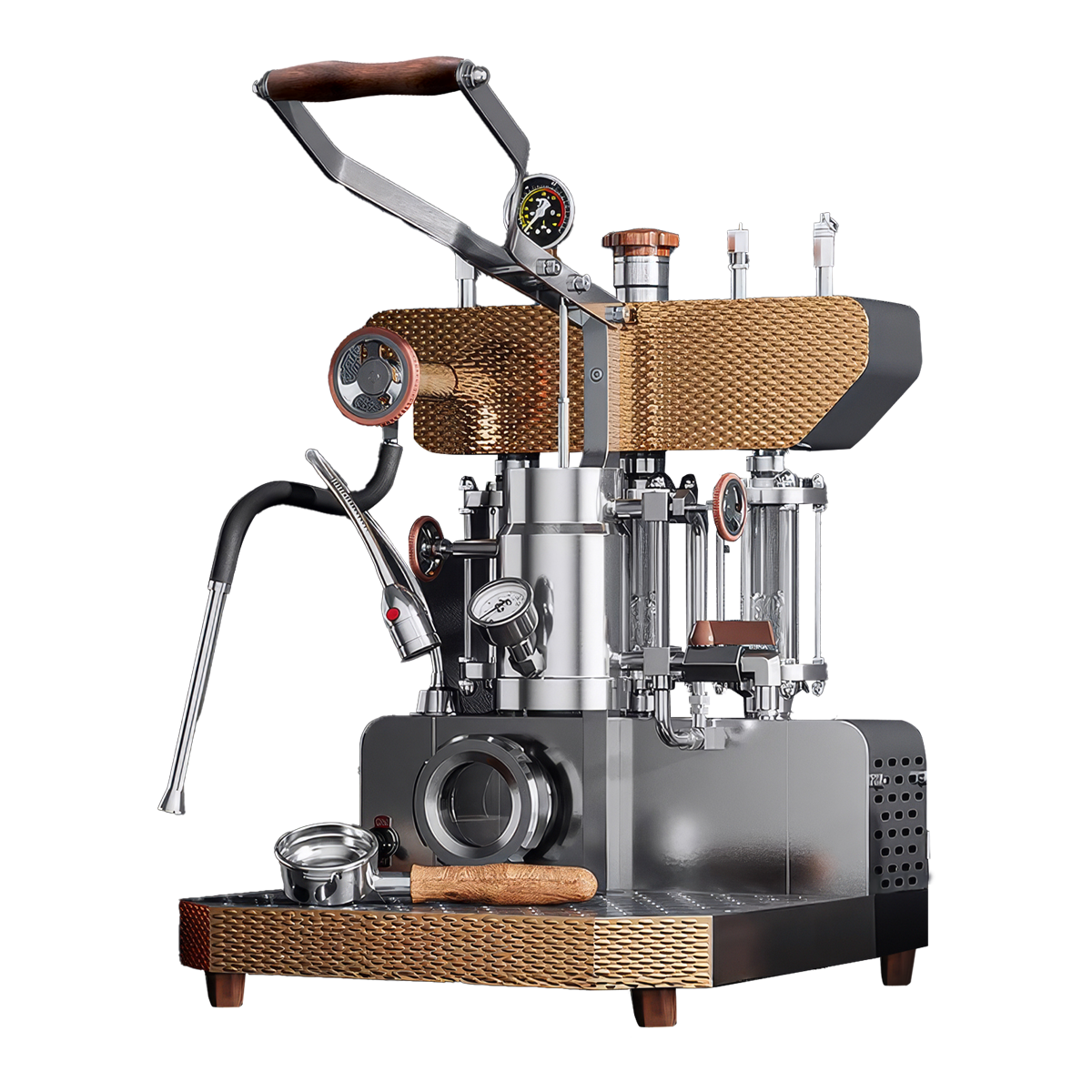 Aleman 6S macchina a leva Dual Boiler di punta | Tecnologia gruppo saturato