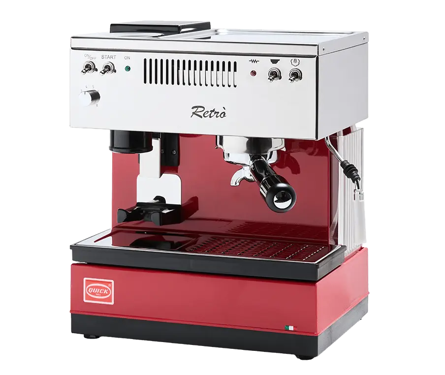 Quick Mill Retrò - Macchina espresso compatta retrò con macina - Barista e Espresso