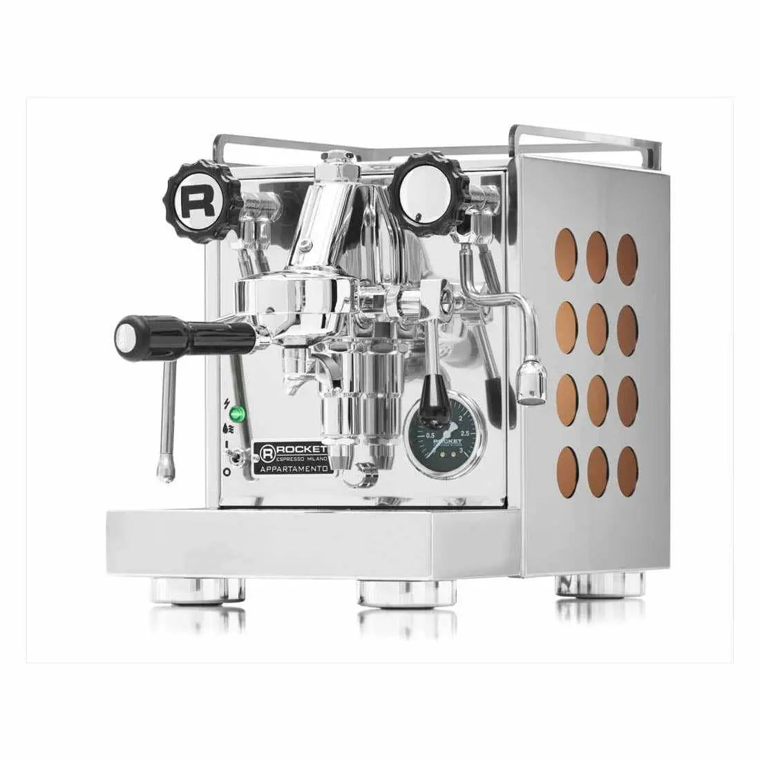 Appartamento Macchina da Espresso-Scambiatore di calore-Rocket Espresso-Cromo/Rame-Barista e Espresso