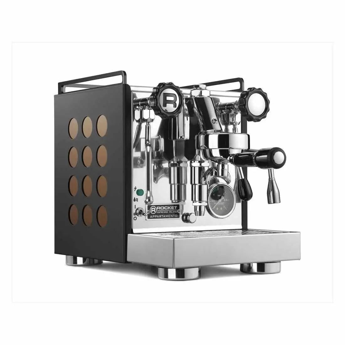 Appartamento Macchina da Espresso-Scambiatore di calore-Rocket Espresso-Nero/Rame-Barista e Espresso