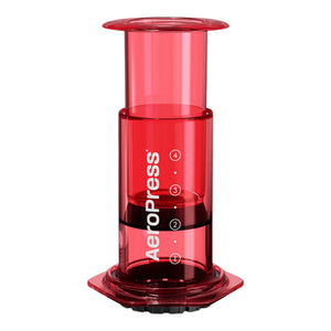 AeroPress rosso trasparente
