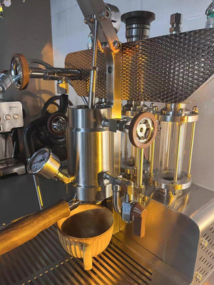 Aleman 6S macchina a leva Dual Boiler di punta | Tecnologia gruppo saturato
