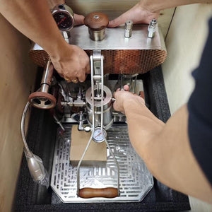 Aleman 6S macchina a leva Dual Boiler di punta | Tecnologia gruppo saturato