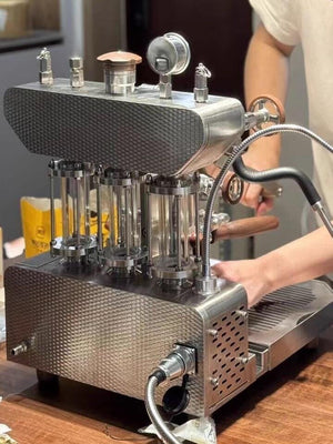 Aleman 6S macchina a leva Dual Boiler di punta | Tecnologia gruppo saturato