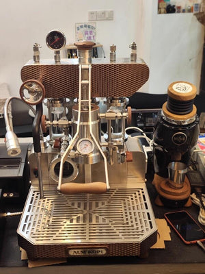 Aleman 6S macchina a leva Dual Boiler di punta | Tecnologia gruppo saturato