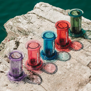 AeroPress rosso trasparente
