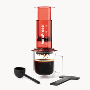 AeroPress rosso trasparente