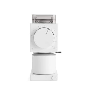 Macina caffè elettrico bianco con macinatura regolabile per una preparazione precisa, parte di EspressoGear, tutto sul caffè.