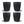 Tazza 8oz Carbone 4pz - Huskee HUSKEE