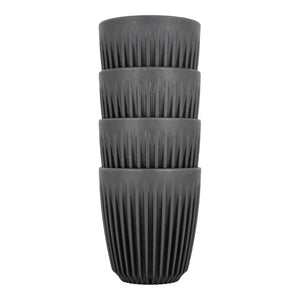 Tazza 8oz Carbone 4pz - Huskee HUSKEE