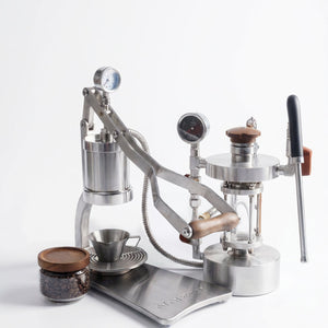 Aleman 2P Macchina per espresso con leva manuale | Base e vassoio raccogligocce in acciaio inox
