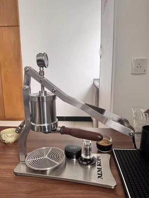 Aleman 2P Macchina per espresso con leva manuale | Base e vassoio raccogligocce in acciaio inox