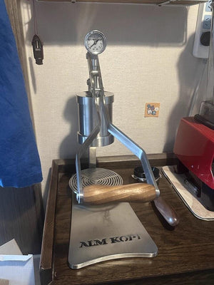 Aleman 2P Macchina per espresso con leva manuale | Base e vassoio raccogligocce in acciaio inox