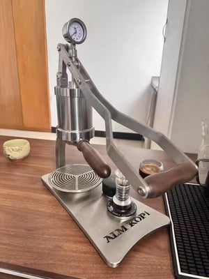 Aleman 2P Macchina per espresso con leva manuale | Base e vassoio raccogligocce in acciaio inox