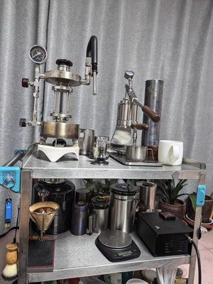 Aleman Sniper macchina da espresso con leva manuale | Precision Tower in acciaio inox