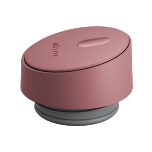 Tappo nero opaco e rosa con funzione scorrevole per tazza da asporto riutilizzabile, parte di Fellow, EspressoGear, tutto sul caffè.