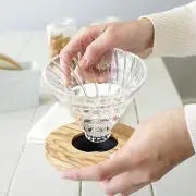 Dripper per Caffè in Vetro V60 01 - Legno d'Ulivo HARIO