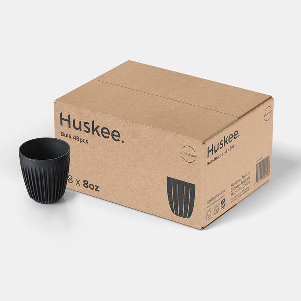 Mug 8oz Charcoal 48pcs - Huskee - Barista och Espresso