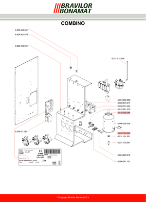 Bonamat Fixeringsring Freshmore/ XL - Reservdel OEM nummer: 6.229.407.001