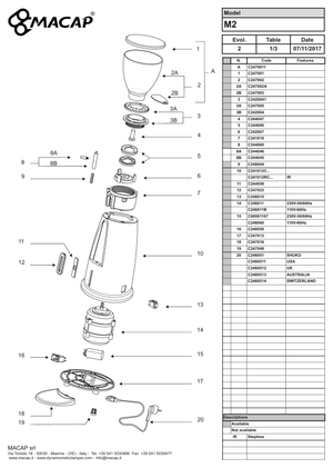 Macap Kondensator 10mf MXA M2 - Reservdel OEM nummer: C00061107