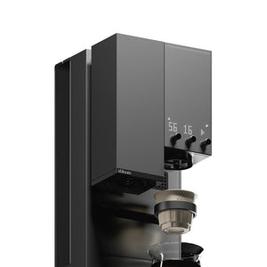 Svart xBloom kaffebryggare med kvarn och reglage för precisionsbryggning allt om kaffe